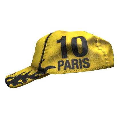 SIDEWAYS custom 333 astro paris y2k cap - yellow
