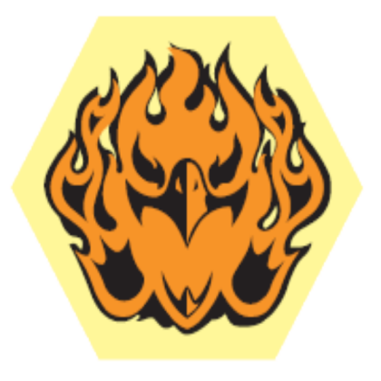 Burn Fireblaze Face Bolt [NO BACKGROUND] Roblox decal
