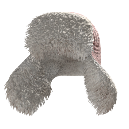 PBR Fur Trapper Hat (Pink) Roblox item