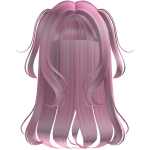Pink Wavy Pigtails Hair