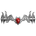 Silver Ruby Vampiric Crown