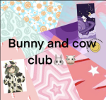 Cute bunny and cows