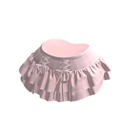 Pastel Pink Ruffle Skirt