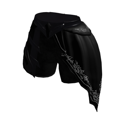 ✧♡✧ Black Goth Punk Asymmetric Shorts Cool Scarf thumbnail