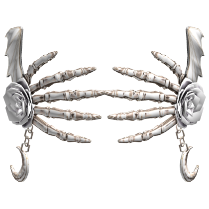 Skeleton Rose Hands Mask