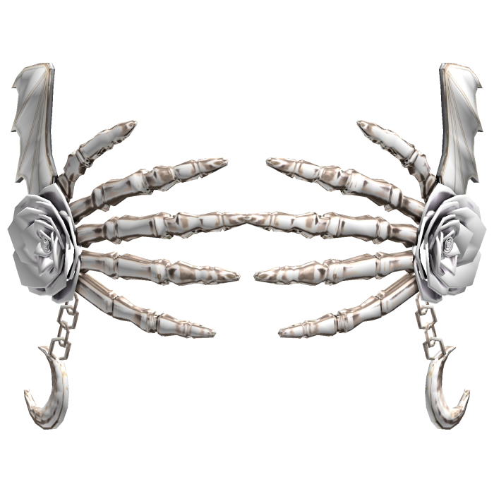 Skeleton Rose Hands Mask