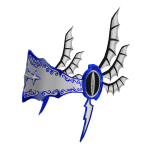 White And Blue Vampire