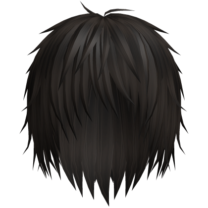 vkei emo boy anime wispy hair (dark brown) Roblox item