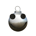 Smiley Ornament Hat - Silver