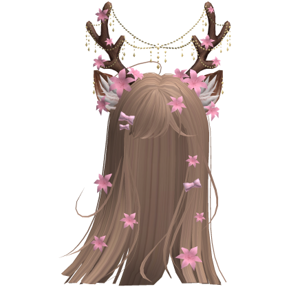 Ethereal Christmas Fairy Fawn Hair w/ Antlers