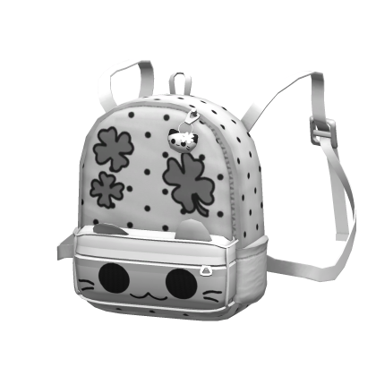 [NEW 🚨] White Polka Dot Cat Backpack (1.0)