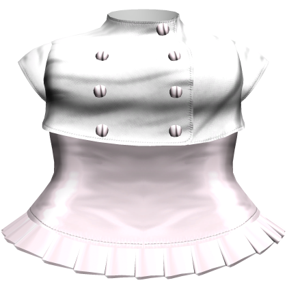 ♱ gothic buttoned up uniform dress in pink & white Roblox item