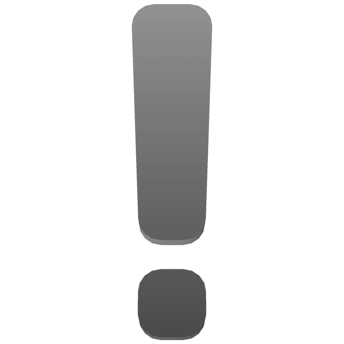 White Exclamation Point