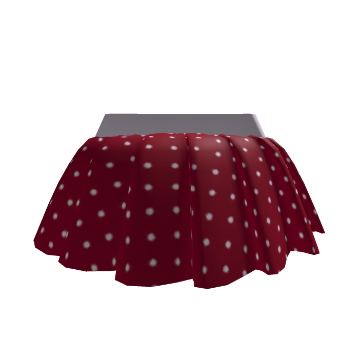 ❤️ Red Polka dot pleated skirt [Short] [1.0] 