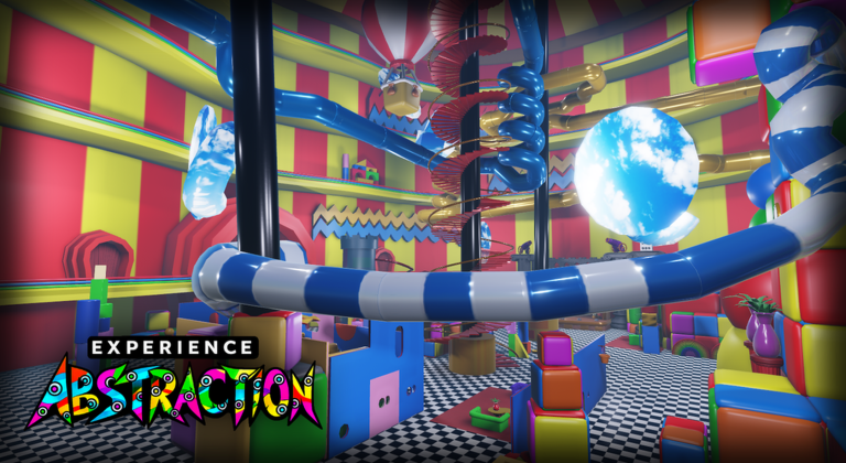 Experience Abstraction characters shown in the official Roblox thumbnail