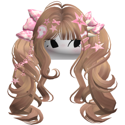 ♡ Scene Fluffy Gyaru Pigtails (Honey Blonde)