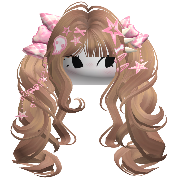 ♡ Scene Fluffy Gyaru Pigtails (Honey Blonde)