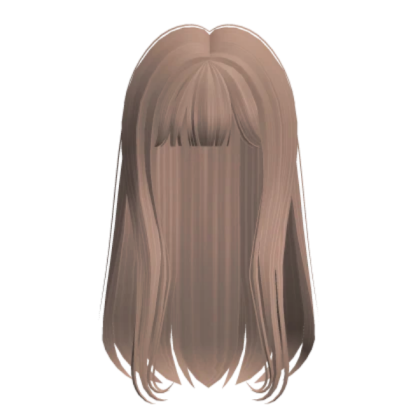 bangs milk tea hair Roblox decal