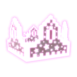 [EMISSIVE] Pink and White Star 8-Bit Crown