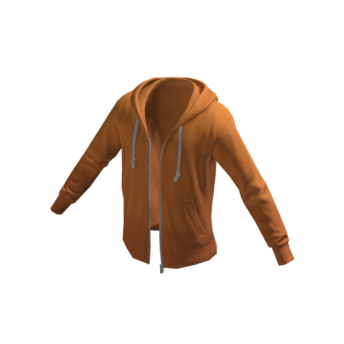 Zip Hoodie - Orange