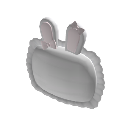 cute ruffled bunny pillow
