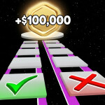 Reach +$100,000 Impossible Glass Bridge Obby!