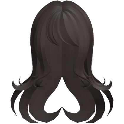 adorable dolly heart flowy long hair brown