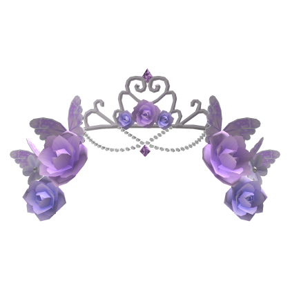 Purple Ethereal Fairy Flower Crown Roblox item
