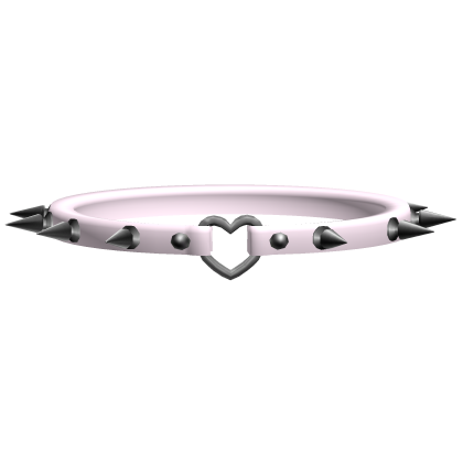 3.0 spiked heart choker in pink Roblox item