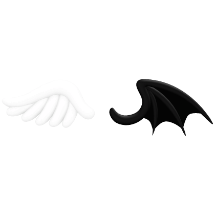 Half Angel Half Demon Wings