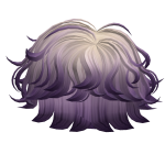 Purple Messy Boy Hair