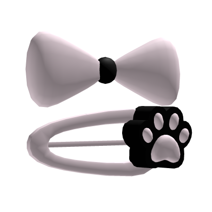 Pink KittyPaws HairClips