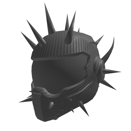 Spiked Carbon helmet [silver] Roblox item