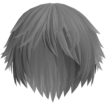 Gray Cute Emo Kitty Tuft Hair