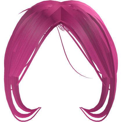 Hot Pink Messy Bangs w/ Edges
