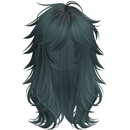 Scene Wispy Flared Wolfcut Teal