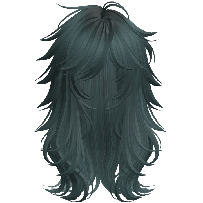 Scene Wispy Flared Wolfcut Teal
