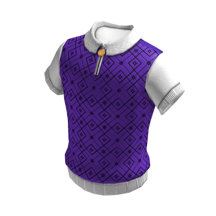 Polo Shirt | White Purple thumbnail