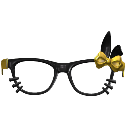 Yellow Scene Bunny Ear Glasses Roblox item