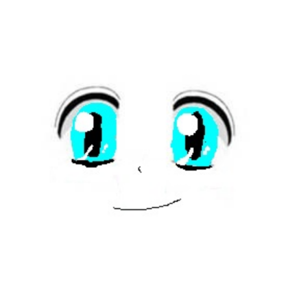Blue Eyes Anime Face Roblox decal