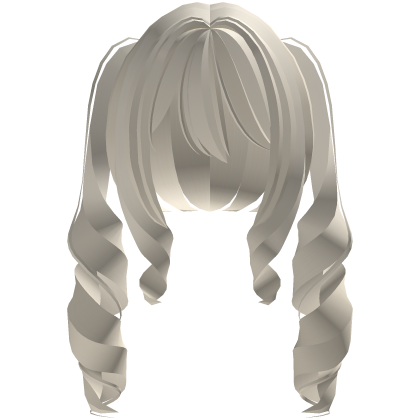 ♡ sweet long blonde kawaii curly pigtails Roblox item