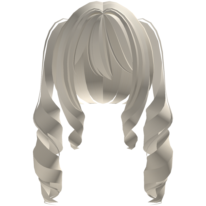 ♡ sweet long blonde kawaii curly pigtails
