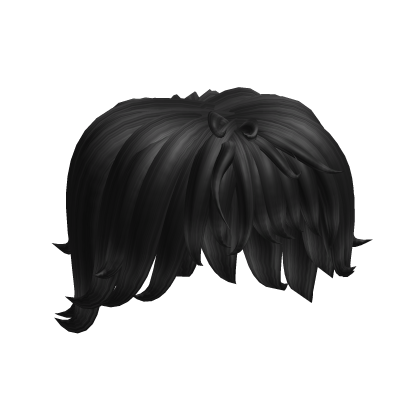 Bacon Stylized Hair - Black Roblox item