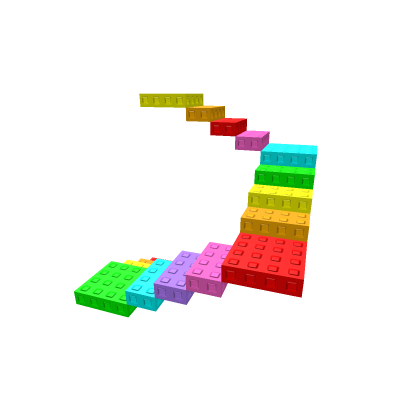 studded rainbow dissapearing stairs stackable up