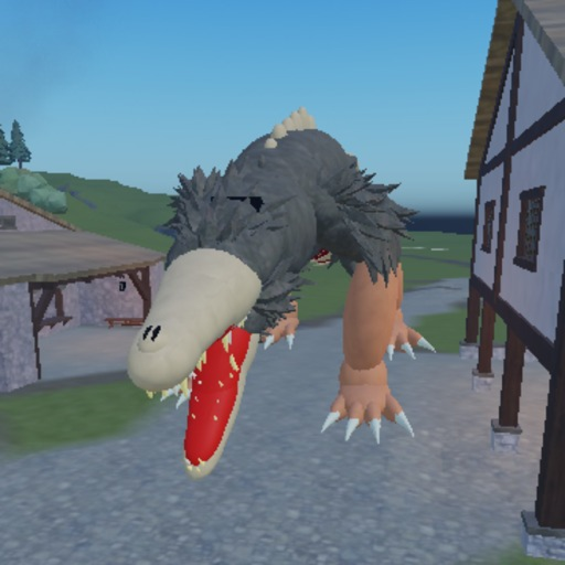 SCP-682 in village official Roblox game thumbnail