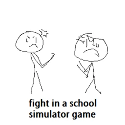 knife and a gun in a school simulator game icon