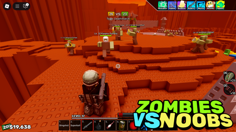 Zombies vs. Noobs! [😠MINIONS!🧟] screenshot 2