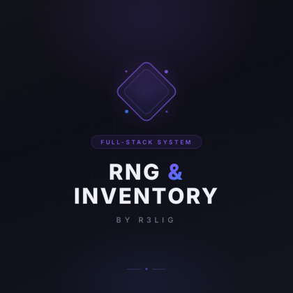 [ADVANCED] Full-Stack RNG & Inventory System