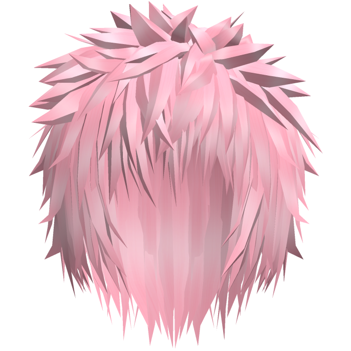 Pink Messy Anime Spiky Gothic Emo Boy Hair