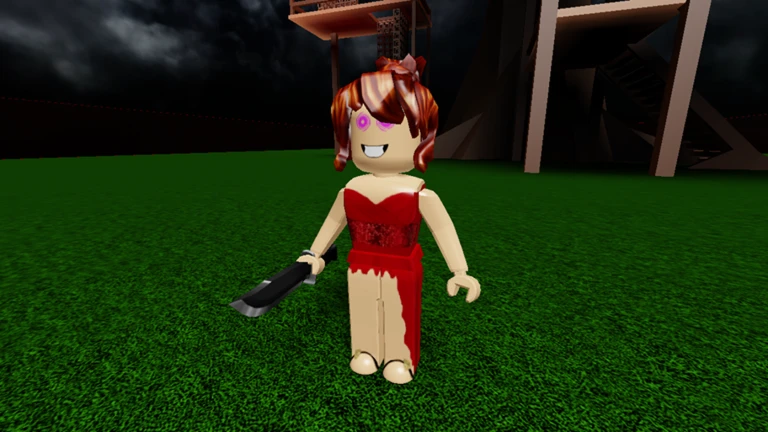 red dress lady roblox Survival The red dress girl roblox pfp